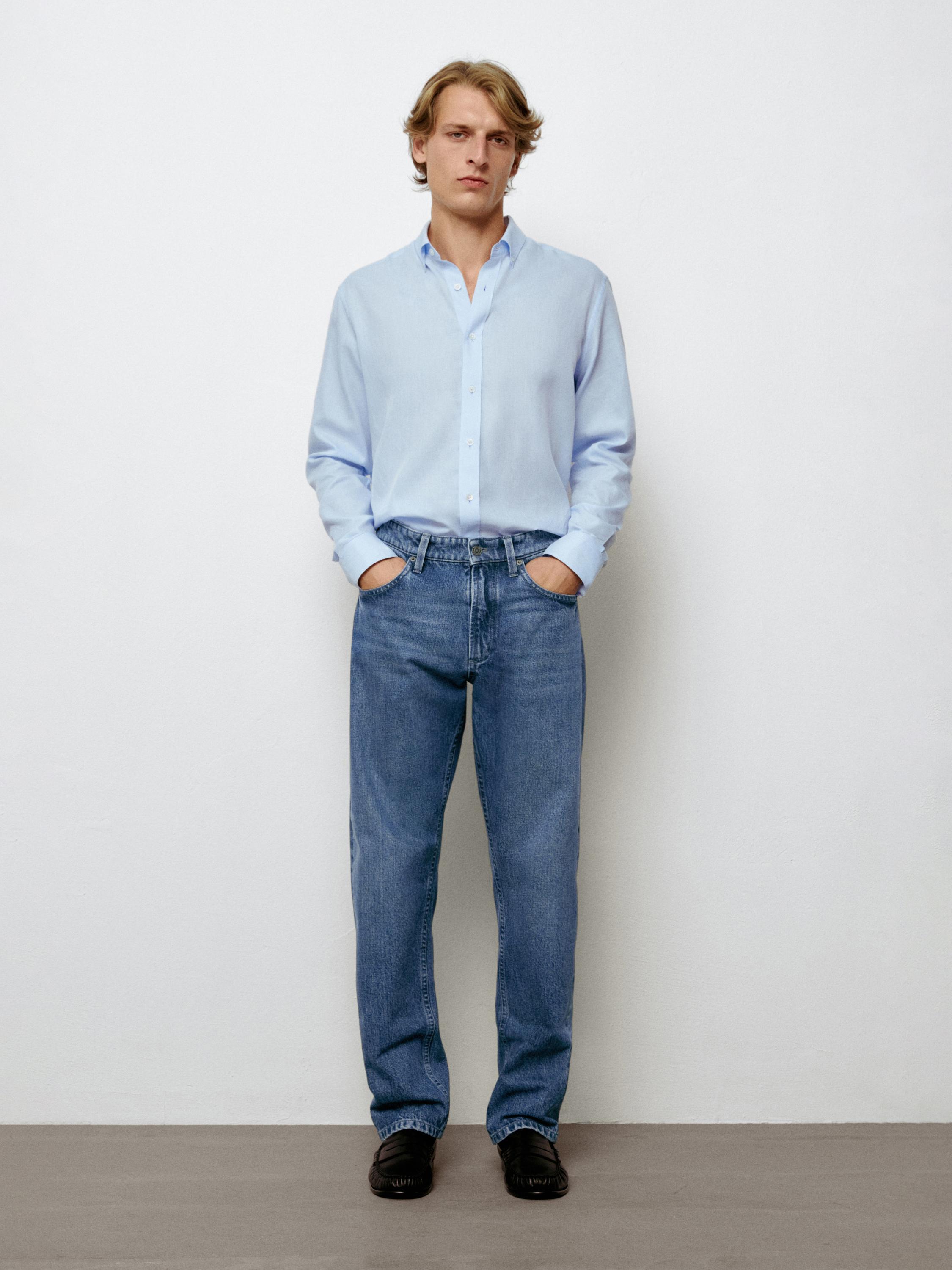 Jean relaxed fit désencollé